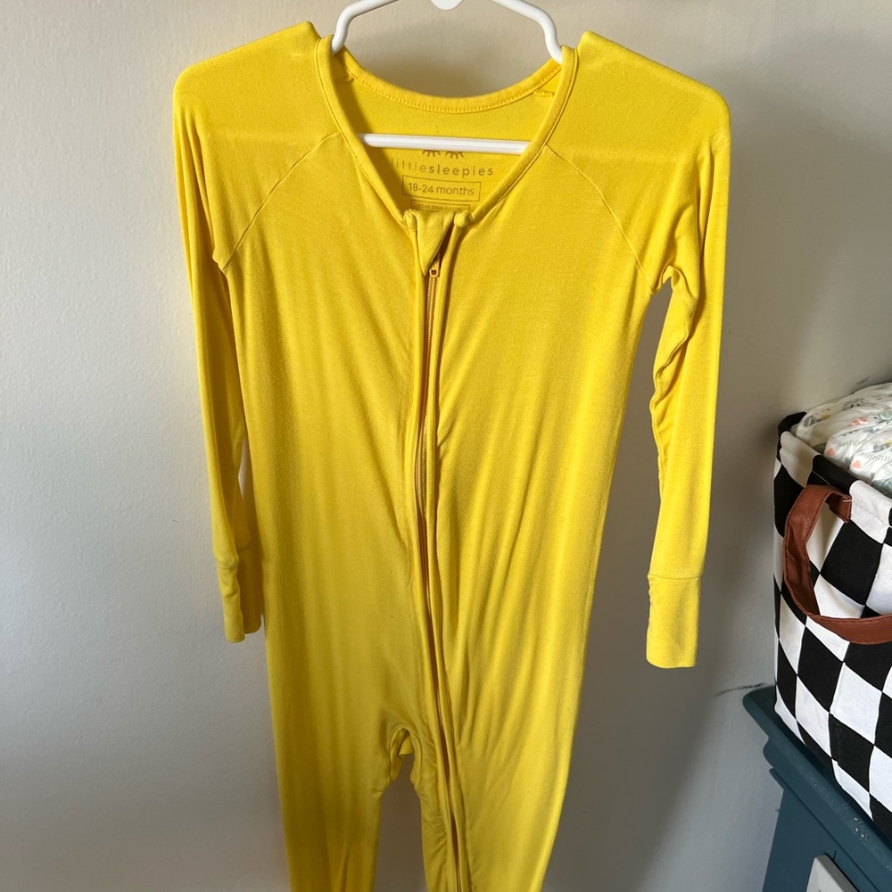 Little Sleepies Sunny Yellow Zippy